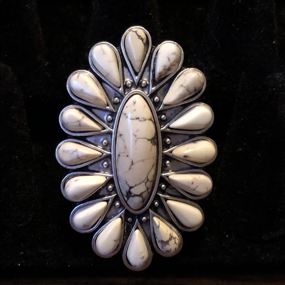 White buffalo fashion ring.